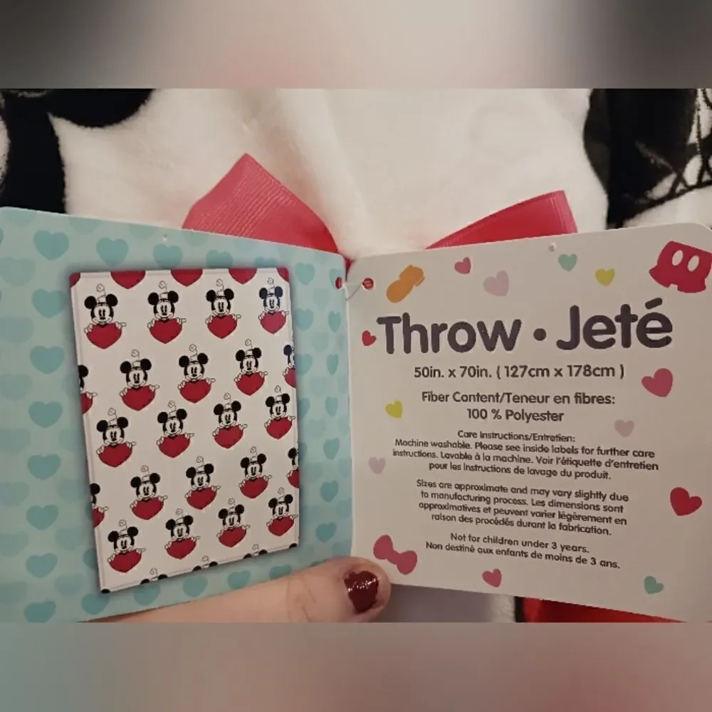 Disneys Mickey Mouse Heart Blanket